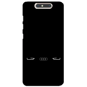 Силіконовий бампер з картинкою машини на ZTE Blade V8 (Сілует Audi)