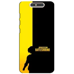 Чехол (TPU) с картинкой "Лого Пабг" на ЗТЕ Блейд В8 (Battlegrounds)