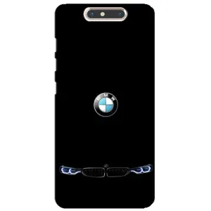 Силіконовий бампер з картинкою машини на ZTE Blade V8 (Чорний BMW)