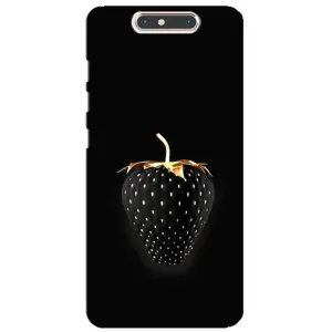 Чехол с изображением вкусной еды для ZTE Blade V8 (Чёрная клубника)