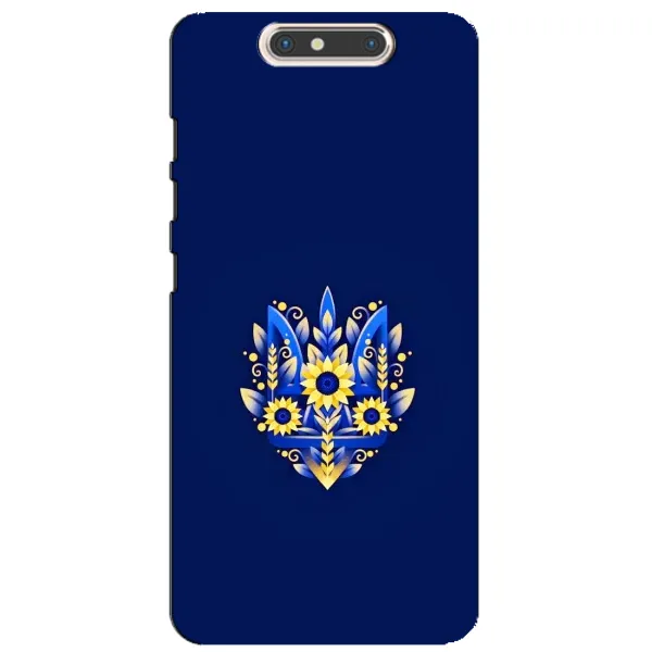 Чехол с рисунком «Цветущий Герб» для ZTE Blade V8