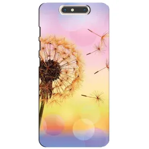 Силиконовый Чехол с одуванчиками на ZTE Blade V8 (Цветок-одуванчик)