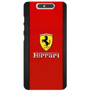 Силіконовий бампер з картинкою машини на ZTE Blade V8 (Ferrari Logo)