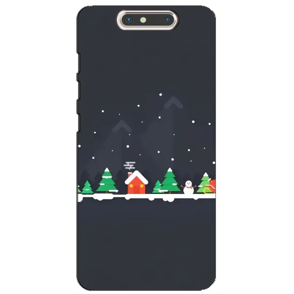 Чехол с рисунком «Город зимний» для ZTE Blade V8 Чехол с рисунком «Город зимний» для ZTE Blade V8