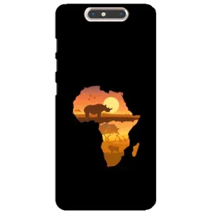 Летний Чехол на ZTE Blade V8 (Карта)
