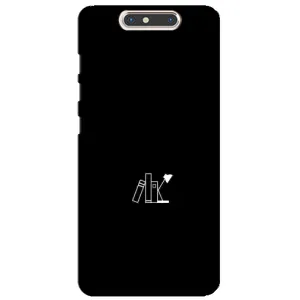 Чехол с картинками на черном фоне для ZTE Blade V8 (Книжки)