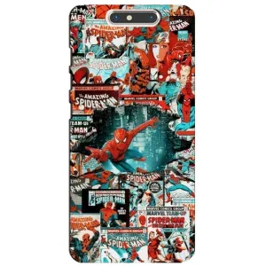 Чехол Супергерой Человека Паука на ZTE Blade V8 (Комиксы Человек Паук)