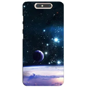 Чехол (ТПУ) с планетами на ZTE Blade V8 (Космический вид)
