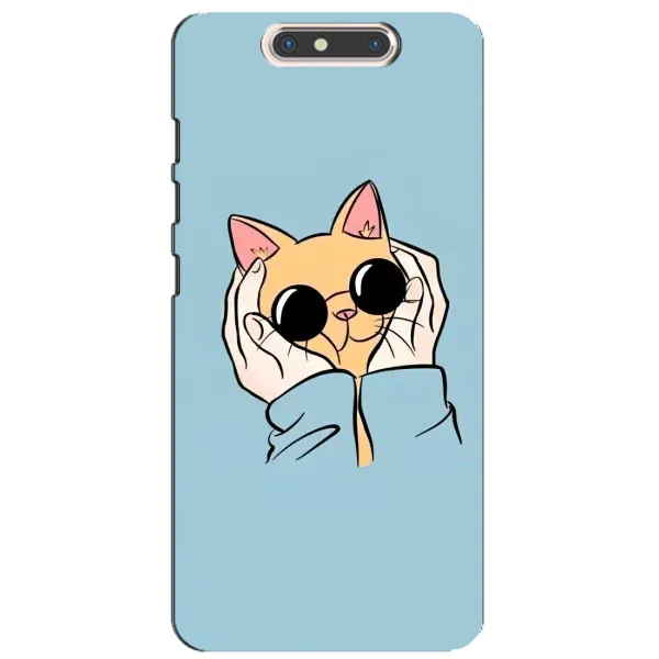Чехол с рисунком «КОТИК в очках» для ZTE Blade V8 Чехол с рисунком «КОТИК в очках» для ZTE Blade V8