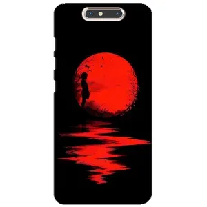 Летний Чехол на ZTE Blade V8 (Красный Закат)