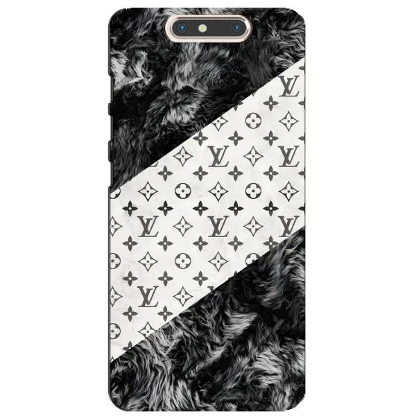 Чехол с рисунком «LV на белом» для ZTE Blade V8