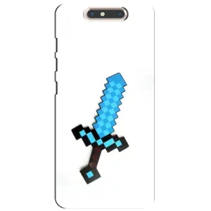 Чехлы для ZTE Blade V8 (Персонажи Майн Крафт) (Меч)
