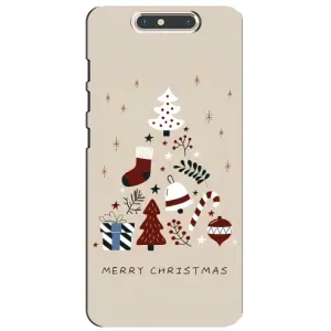 Чехол Санта Клаус для ZTE Blade V8 (Merry Christmas)