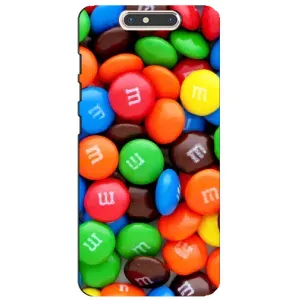 Чехол с изображением вкусной еды для ZTE Blade V8 (Разноцветные M&M'S)