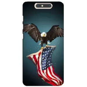 Чехол Флаг USA для ZTE Blade V8 (Орел и флаг)