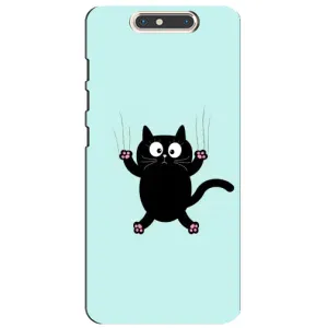 Силіконовий чохол з котиком для ZTE Blade V8 (Падаючий кіт)