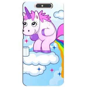 Чохол Unicorn на ZTE Blade V8 (Веселка Єдиноріга)