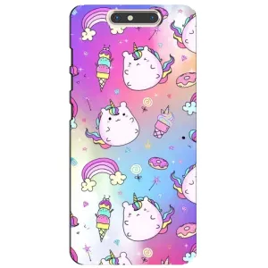 Чохол Unicorn на ZTE Blade V8 (Веселка і Єдинорог)