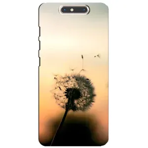 Силиконовый Чехол с одуванчиками на ZTE Blade V8 (Роздумаханый одуванчик)