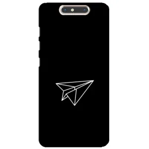 Чохол з картинками на чорному фоні для ZTE Blade V8 (Літак)