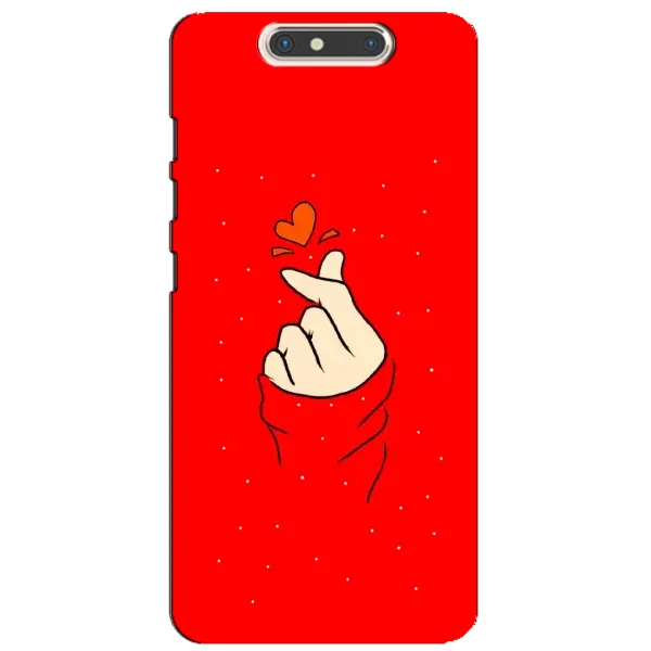 Чехол с рисунком «Сердце на красном» для ZTE Blade V8 Чехол с рисунком «Сердце на красном» для ZTE Blade V8