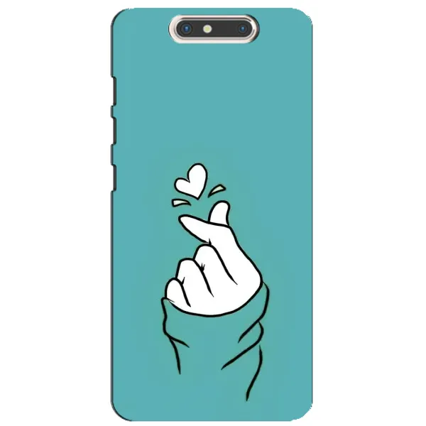 Чехол с рисунком «Сердечко на бирюзовом» для ZTE Blade V8 Чехол с рисунком «Сердечко на бирюзовом» для ZTE Blade V8