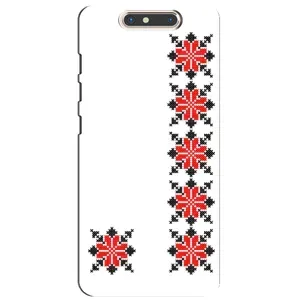 Силиконовый Чехол на ZTE Blade V8 с картинкой Вышиванки (Силуэт вышиванки)