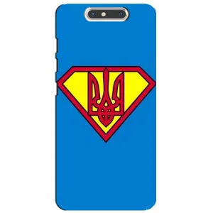 Чохол з картинкою (Патріотичний ГЕРБ) на ZTE Blade V8 (Герб - супер герой)