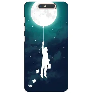 Чехол (ТПУ) с планетами на ZTE Blade V8 (To The moon)