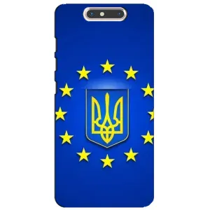 Чехол с Украинской символикой на ЗТЕ Блейд В8 (Украина это Европа)