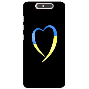 Силиконовый Чехол на ZTE Blade V8 (Я-Украина) (Украинское сердце)