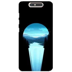 Летний Чехол на ZTE Blade V8 (Синий Водопад)