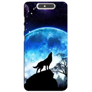 Чохол з Вовком на ZTE Blade V8 (Виє на місяць)