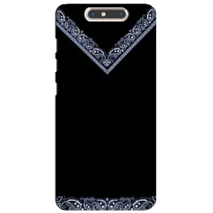 Силиконовый Чехол на ZTE Blade V8 (Воротник вышиванки)