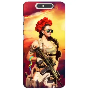 ЗСУ Чехлы (TPU) для ZTE Blade V8 (Женщина солдат)