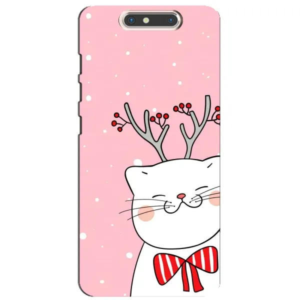 Чехол с рисунком «Зимний кот» для ZTE Blade V8 Чехол с рисунком «Зимний кот» для ZTE Blade V8