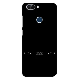 Силіконовий бампер з картинкою машини на ZTE Blade V9 (Сілует Audi)