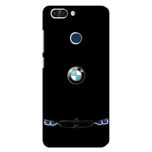 Силіконовий бампер з картинкою машини на ZTE Blade V9 (Чорний BMW)