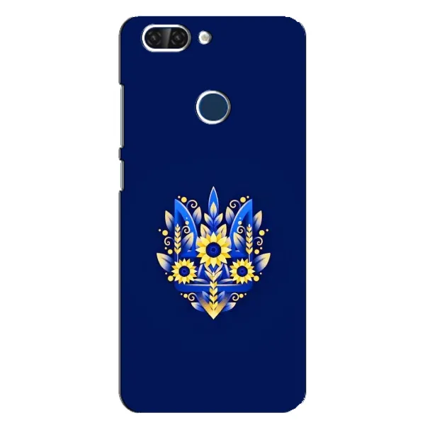 Чехол с рисунком «Цветущий Герб» для ZTE Blade V9