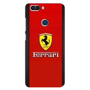 Силіконовий бампер з картинкою машини на ZTE Blade V9 (Ferrari Logo)