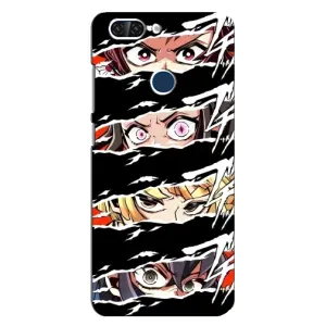 Силиконовые чехлы с глазами Anime для ЗТЕ Блейд В9 (Глаза на чорном)