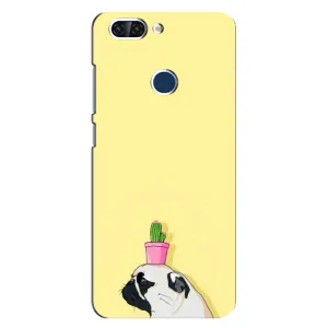 Бампер для ZTE Blade V9 з картинкою "Песики" (Кактус на голові)