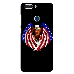 Чехол Флаг USA для ZTE Blade V9 (Крылья США)