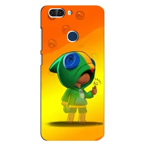 Чехол Бравл Старс для ZTE Blade V9 (LEON в кофте)