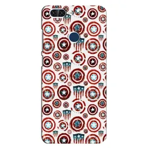 Чохол с Щітом Капітана Америки на ZTE Blade V9 (Марвел щити)