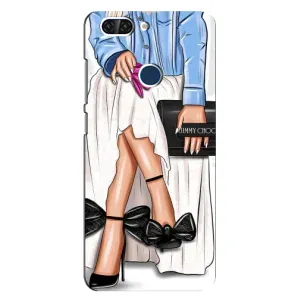 Силиконовый Чехол на ZTE Blade V9 с картинкой Стильных Девушек (Мода)