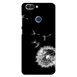 Силіконовий Чохол з кульбабками на ZTE Blade V9 (Кульбабка на чорному)