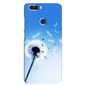 Силіконовий Чохол з кульбабками на ZTE Blade V9 (Кульбабка на блакитному)