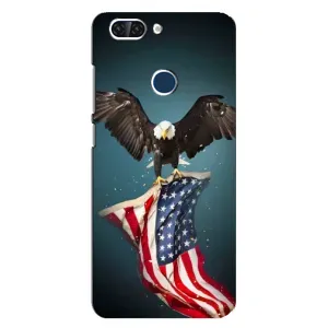 Чехол Флаг USA для ZTE Blade V9 (Орел и флаг)