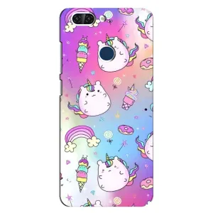 Чехол Unicorn на ZTE Blade V9 (Радуга и Единорог)